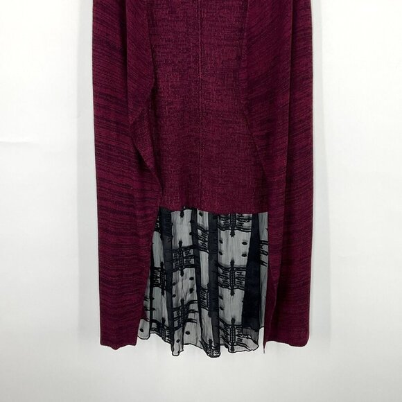 John Mark Cardigan Women L Multi-Color Patchwork Floral Draped Tunic Hippie BOHO - Picture 5 of 11